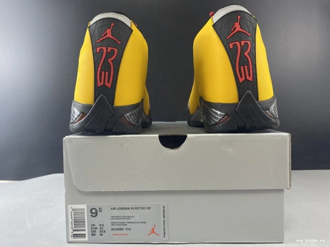 Chep Onekick BQ3685-706 AIR UNIVERSITY RETRO GOLD JORDAN 14 0718
